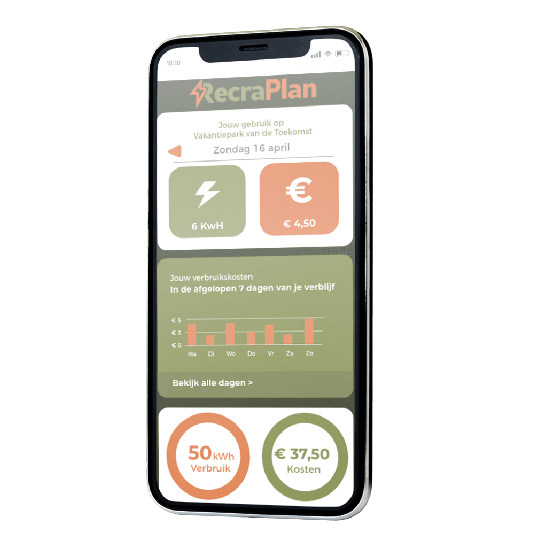 Save energy with the RecraPlan Guest Consumption App.